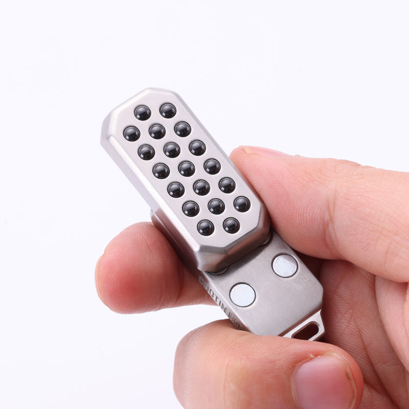 Fidget Slider Stainless Steel Haptic Push Press Bead EDC Stress Relief Desk Toy