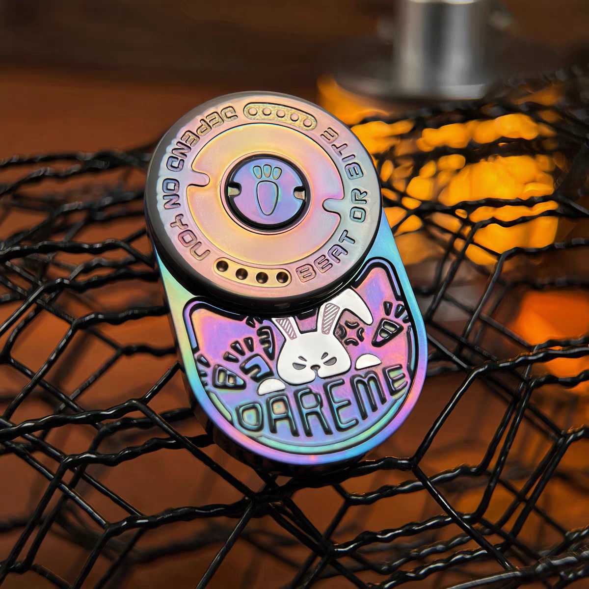 Zirconium Rabbit Fidget Slider - Anodized Colorful EDC