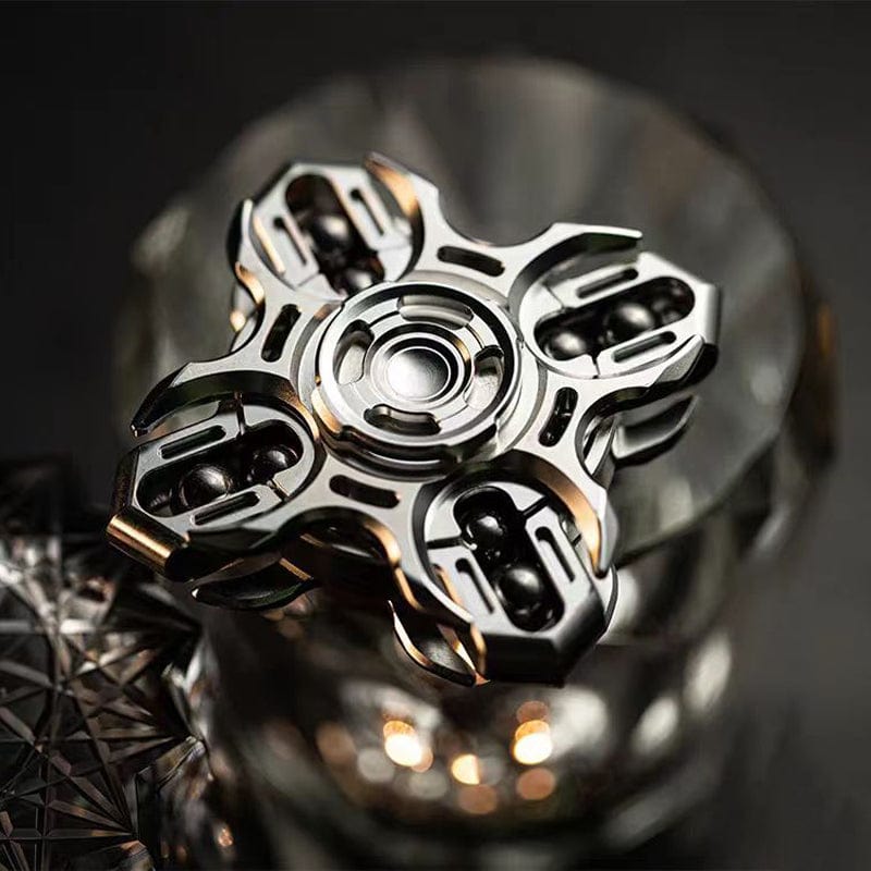 Fidget Spinner Titanium Tuning Fork Linkage - EclipseSpindle MOT Warp Effect Resonant Sound EDC
