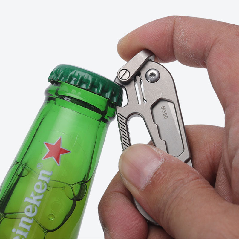 EdgeKey Titanium Multi-Function Keychain Knife | M390 or 8Cr13MoV Steel