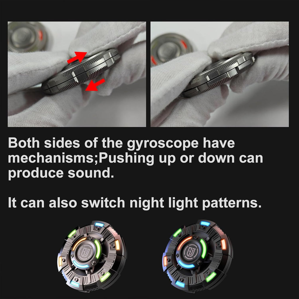 NovaDisc 2-in-1 Metal Fidget Spinner - Spin & Slide Mechanism