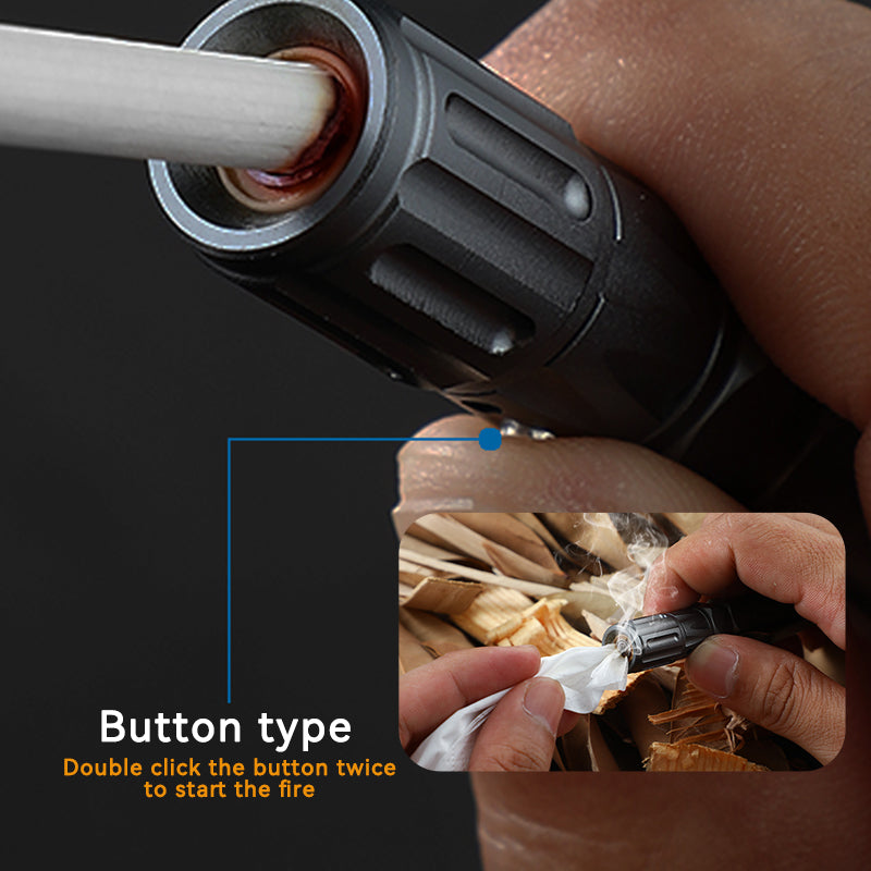 Tactical Pen USB Rechargeable Lighter Tungsten Tip Firestarter EDC Self Defense Outdoor