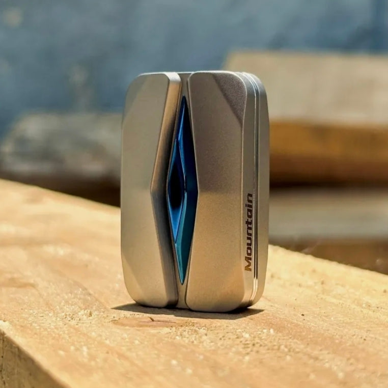 Titanium Mountain Fidget Slider - Damped Precision EDC