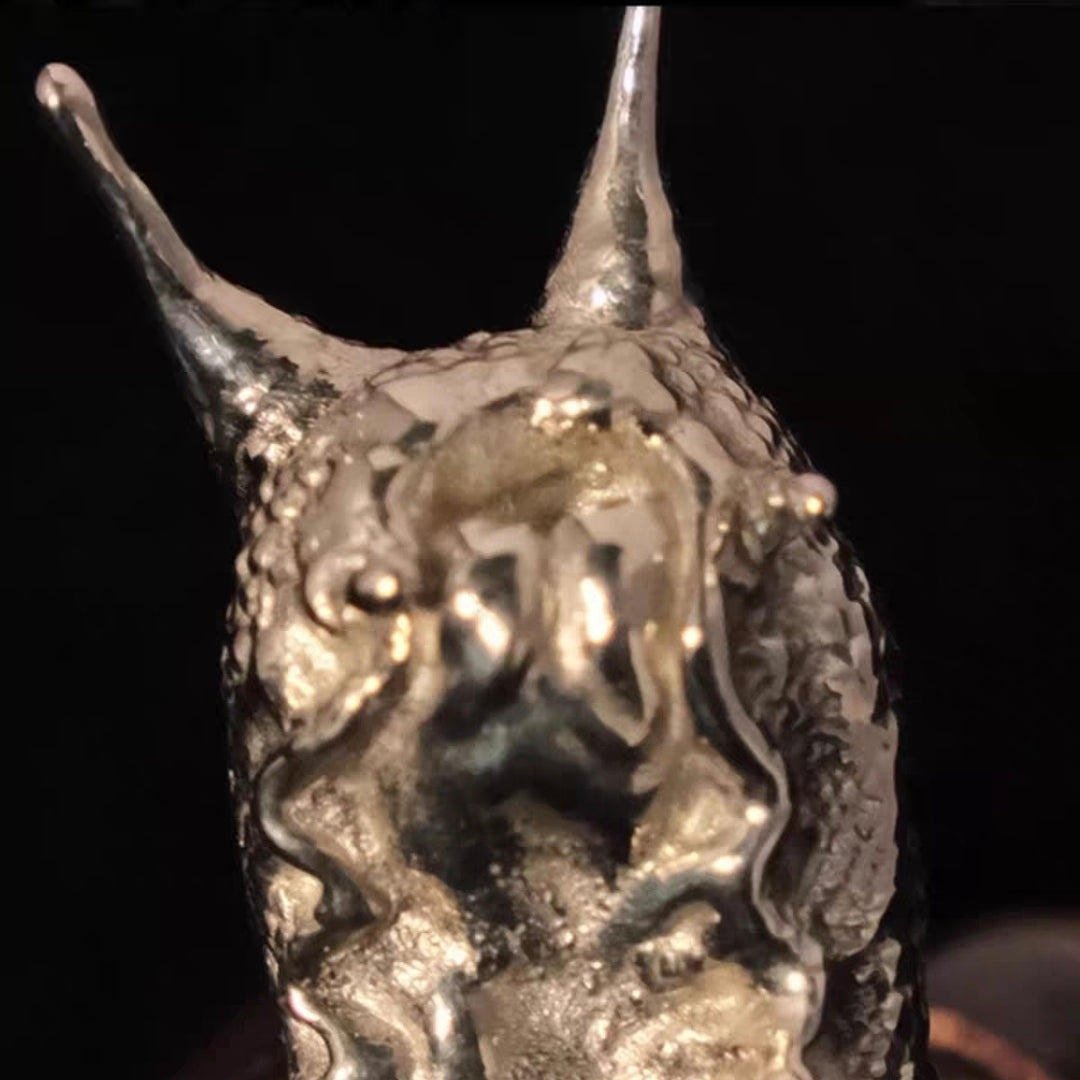 Cthulhu Eye Snail Figurine - Brass/Copper Desk Sculpture