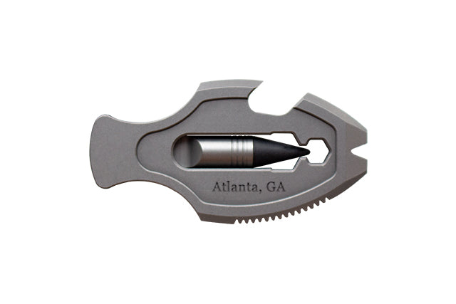 Flounder 1.0 Titanium EDC Pendant - Multi-Tool with Pen & Firestarter