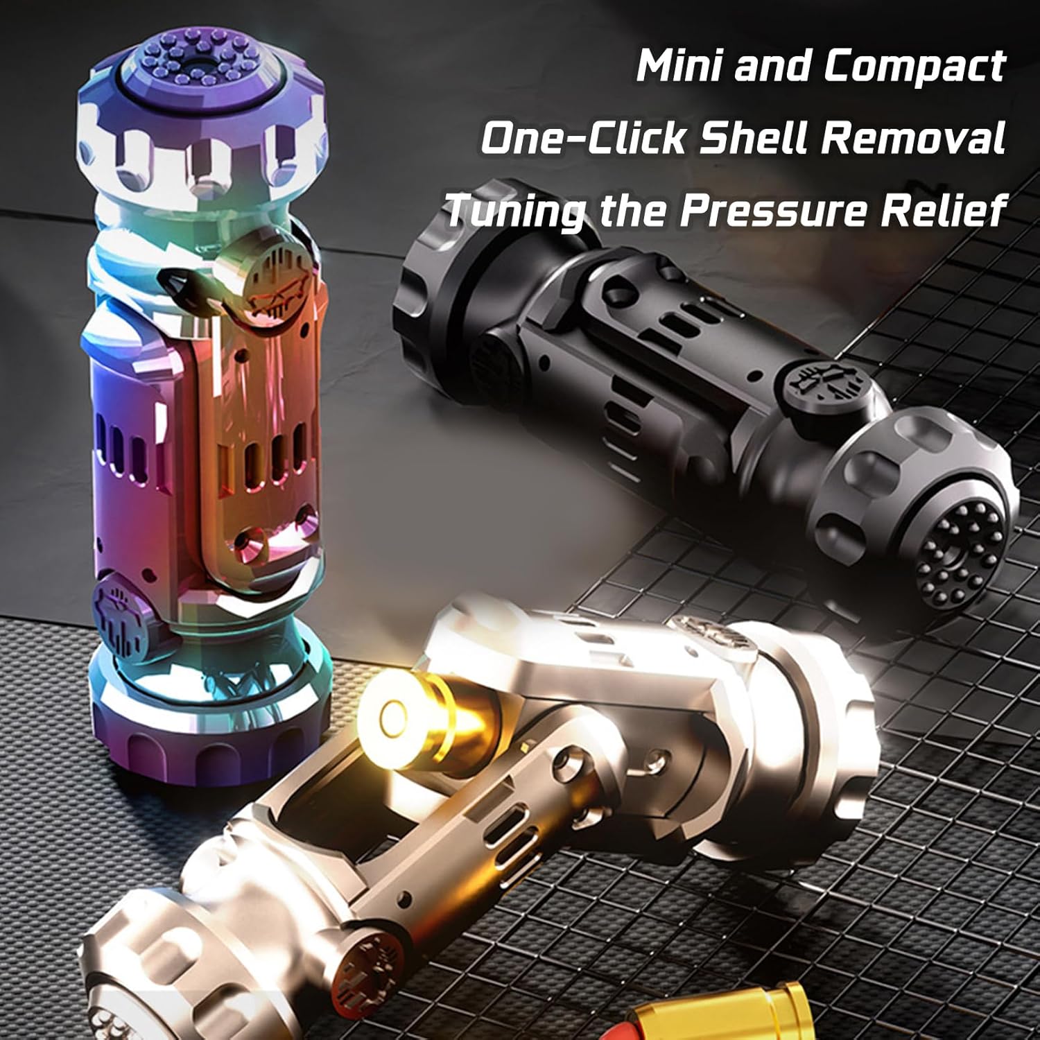 Projectile Spinner Stainless Steel Fidget Toy - Multi-Function EDC with Catapult