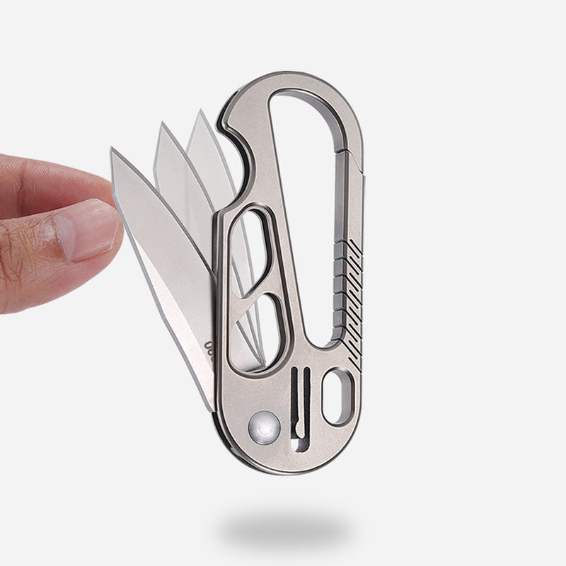 EdgeKey Titanium Multi-Function Keychain Knife | M390 or 8Cr13MoV Steel