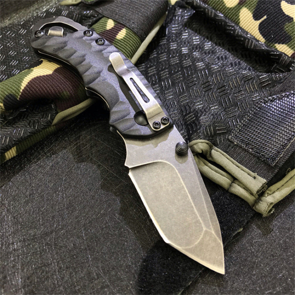 Kershaw 8750 Folding Pocket Knife - 8Cr13MoV Tanto Blade with Dual Thumbstuds EDC