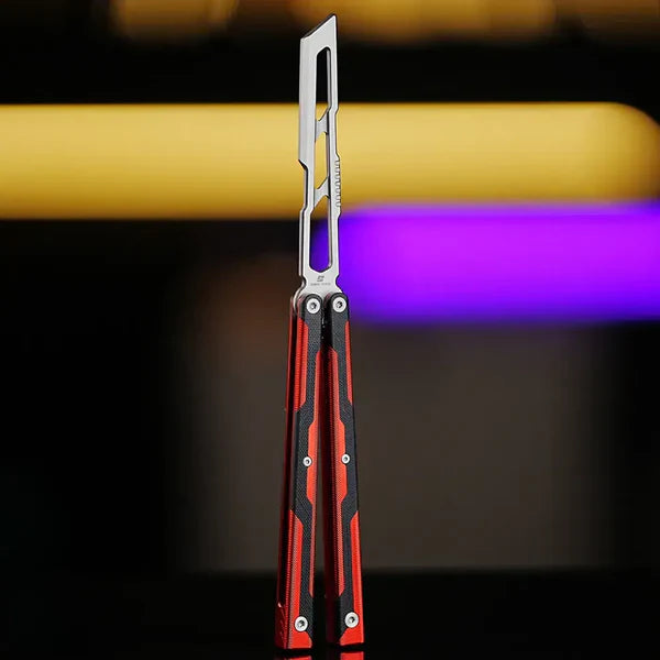 Armed Shark Ajax Balisong Trainer - G10 Aluminum Butterfly Trainer Knife