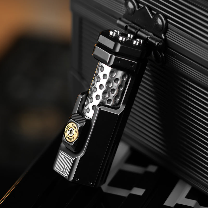 Barrel Whirl 2-Stage Metal Fidget Slider | Titanium Alloy Ratchet Design