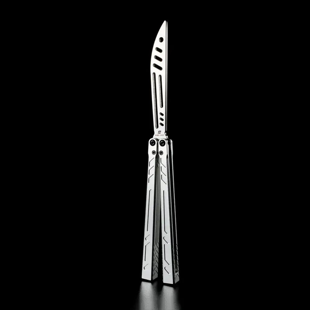 Balisong Trainer 7075 Aluminum - Armed Shark BB Butterfly Knife Smooth Flow Flipper