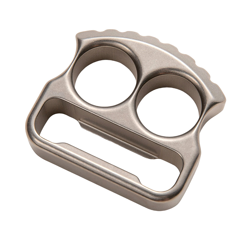 EDC Knuckles – TC4 Titanium Two Finger Bottle Opener 18mm 115g Sandblasted