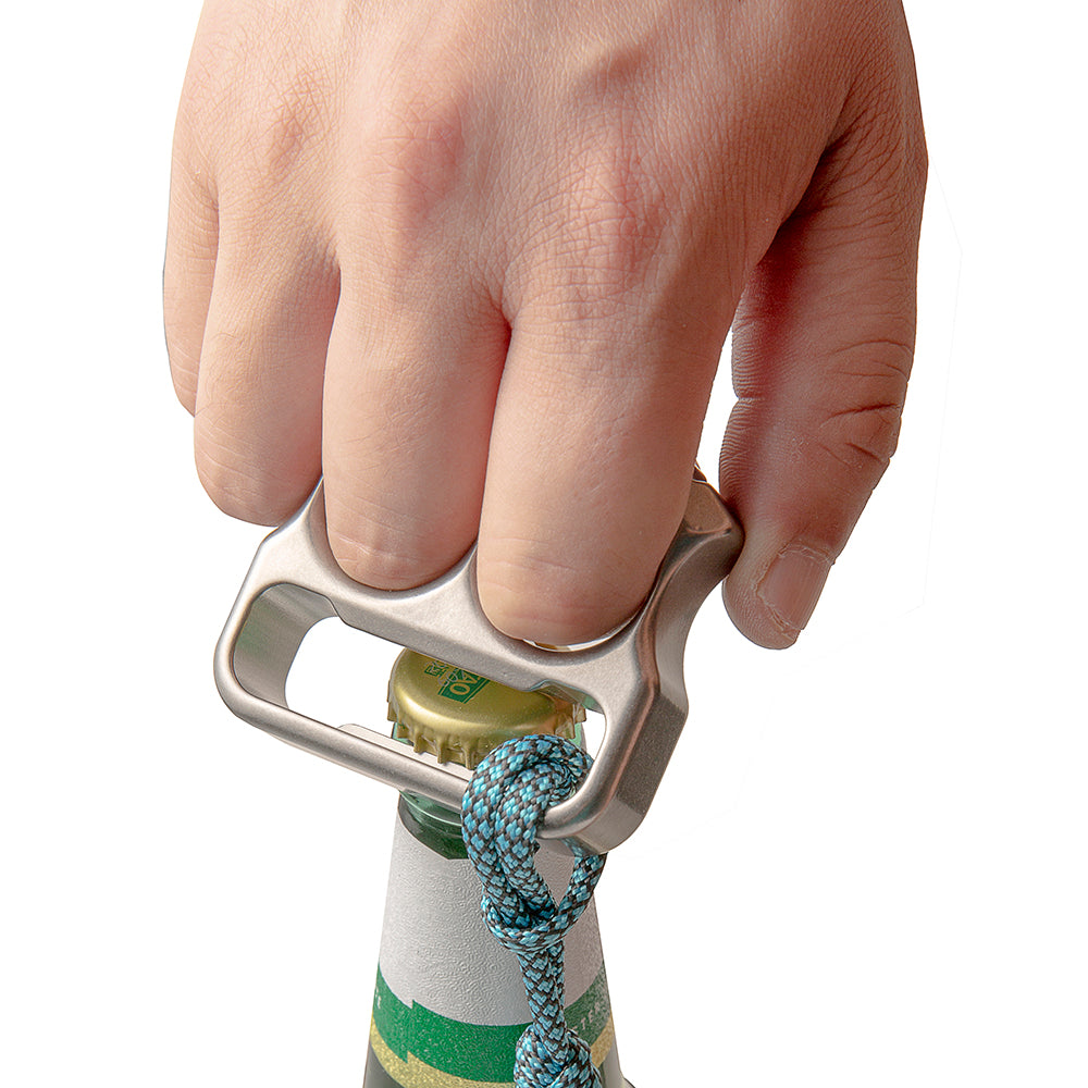TC4 Titanium Two Finger Knuckles - EDC Self Defense Bottle Opener