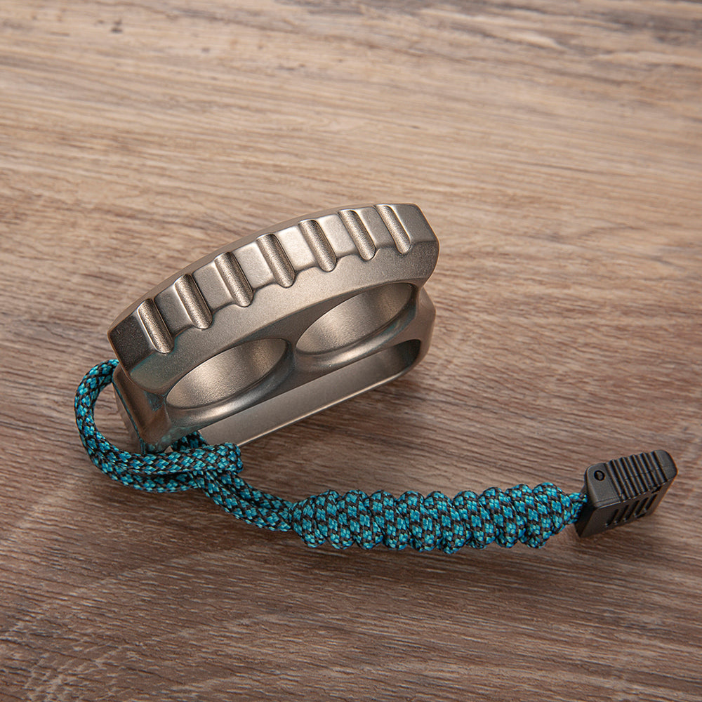 TC4 Titanium Two Finger Knuckles - EDC Self Defense Bottle Opener