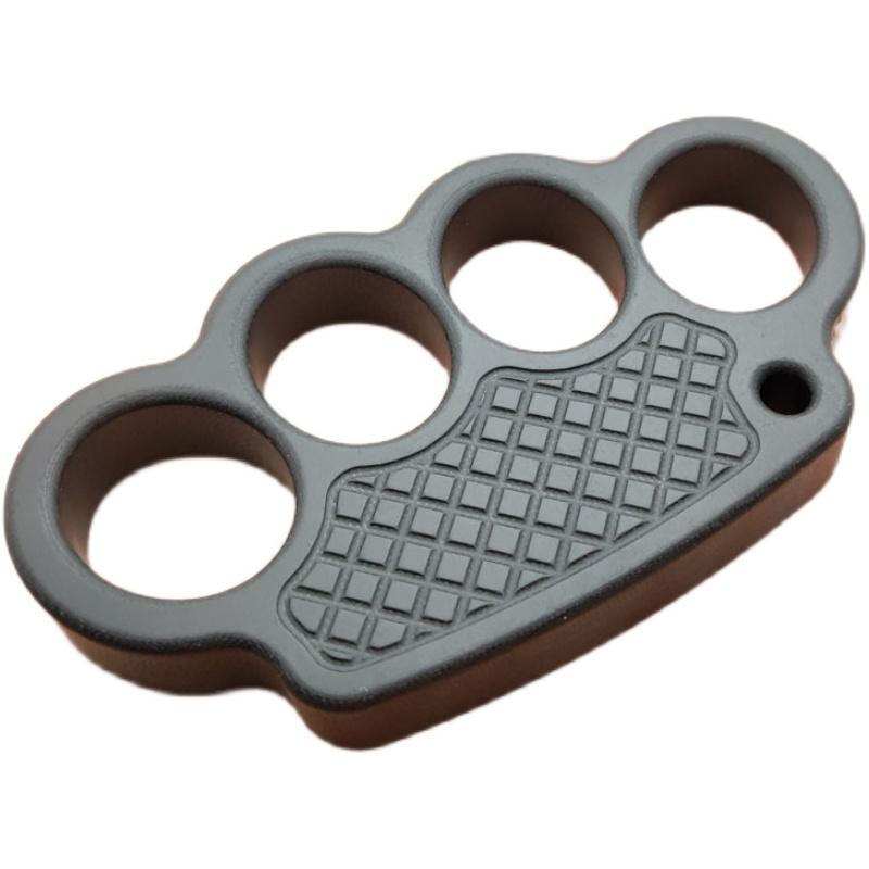 Non-Metal 4-Finger Brass Knuckles Duster Paperweight Self Defense - CARRY TOOLKIT EDC Gadgets