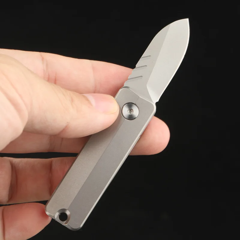 TiSpin Blade Titanium Magnetic Fidget Utility Knife - D2 Steel EDC Multi-Tool