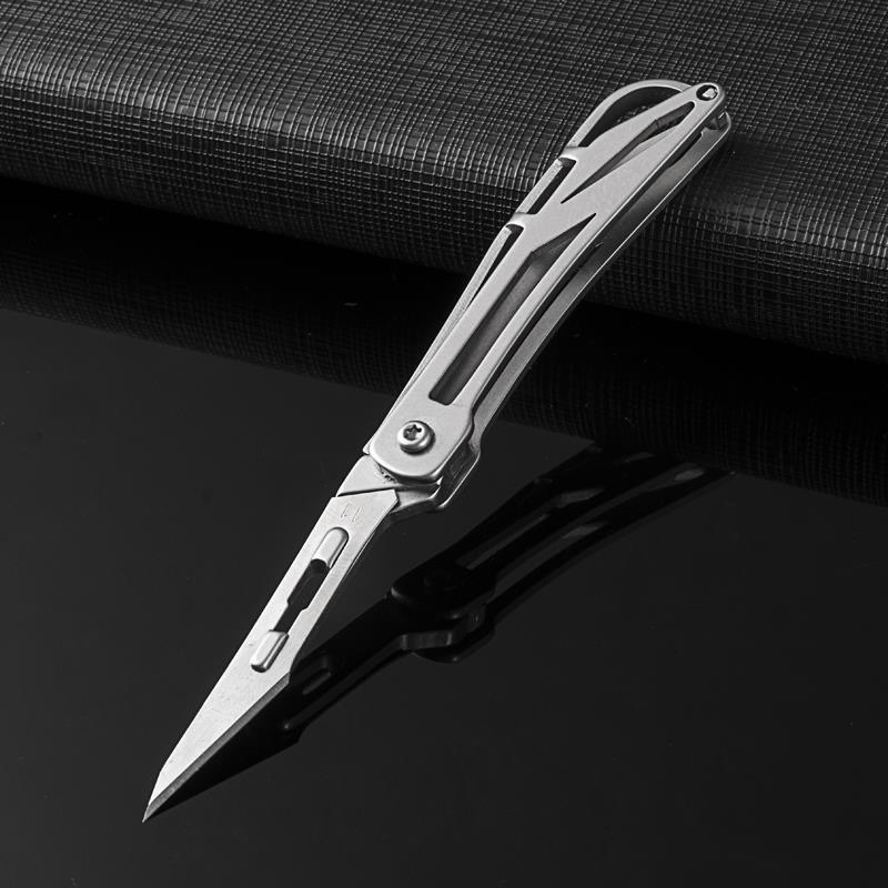SharpFlex Steel Utility Knife - Pocket EDC with Replaceable No. 11 Surgical Blade