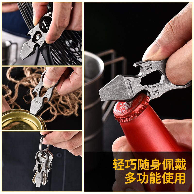 2023 NEW Titanium EDC Self Defense Keychain Multi Tool