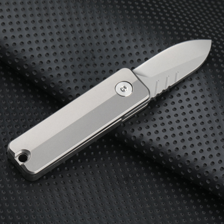 TiSpin Blade Titanium Magnetic Fidget Utility Knife - D2 Steel EDC Multi-Tool