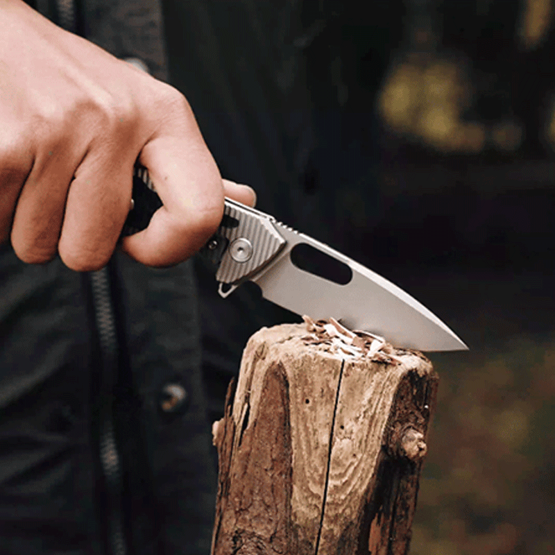 Shadow Blade Titanium EDC Knife - M390 Steel Blade with Precision Engineering