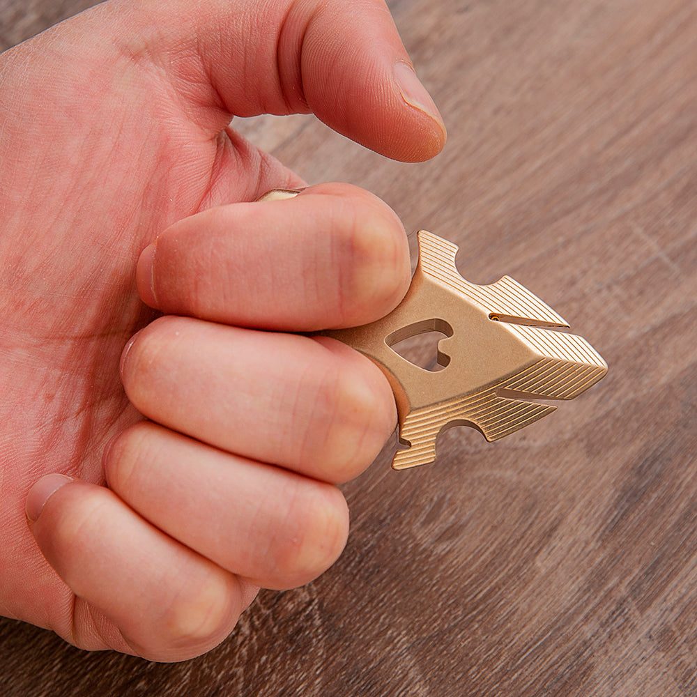 2025 New Argus Full Brass Self Defense Push Dagger Knuckles EDC