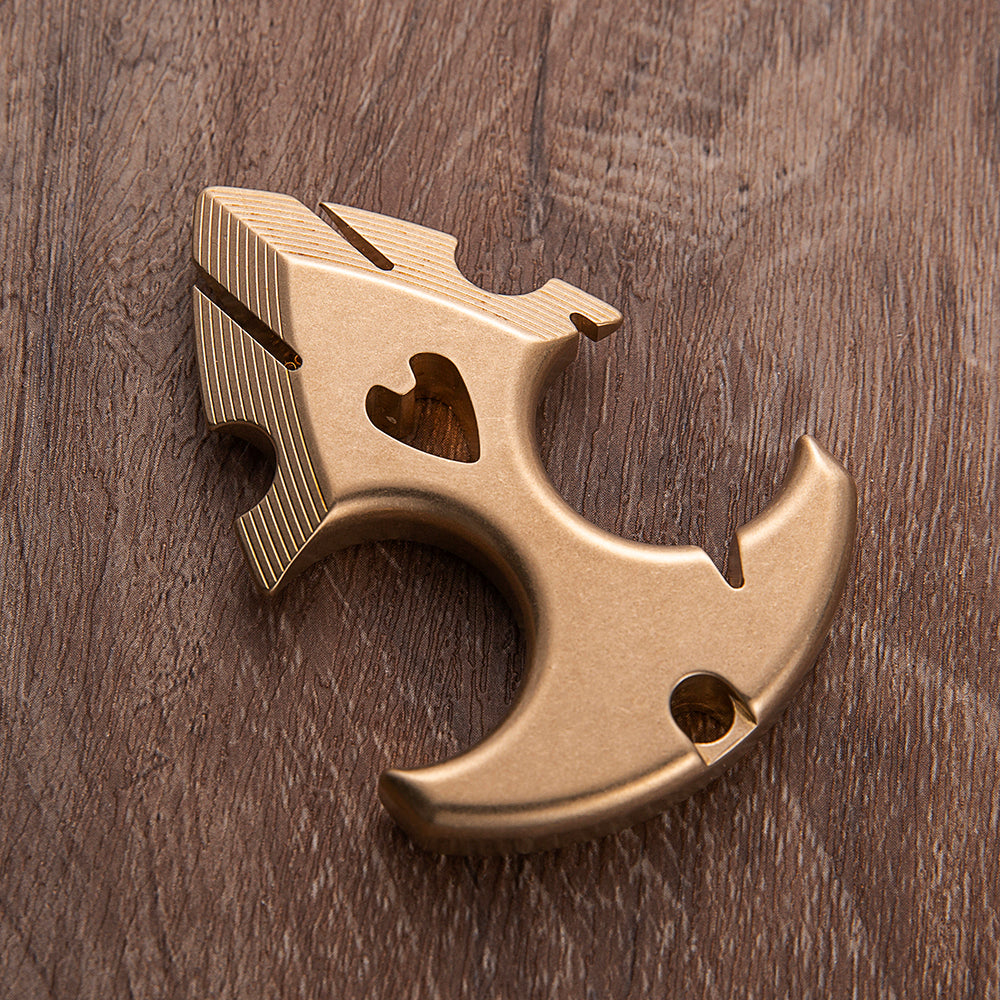 2025 New Argus Full Brass Self Defense Push Dagger Knuckles EDC