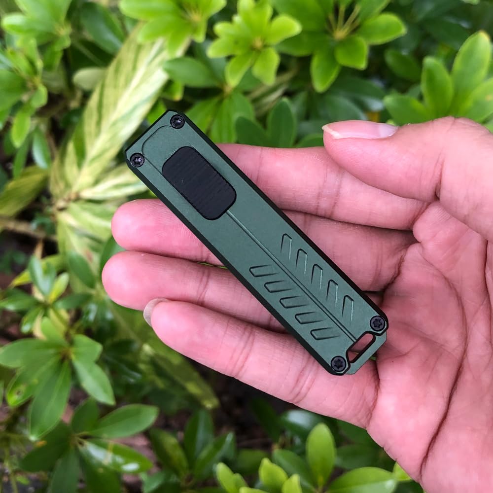 OTF Utility Knife Aluminum Replaceable Blade EDC Box Cutter Compact Pocket Knife