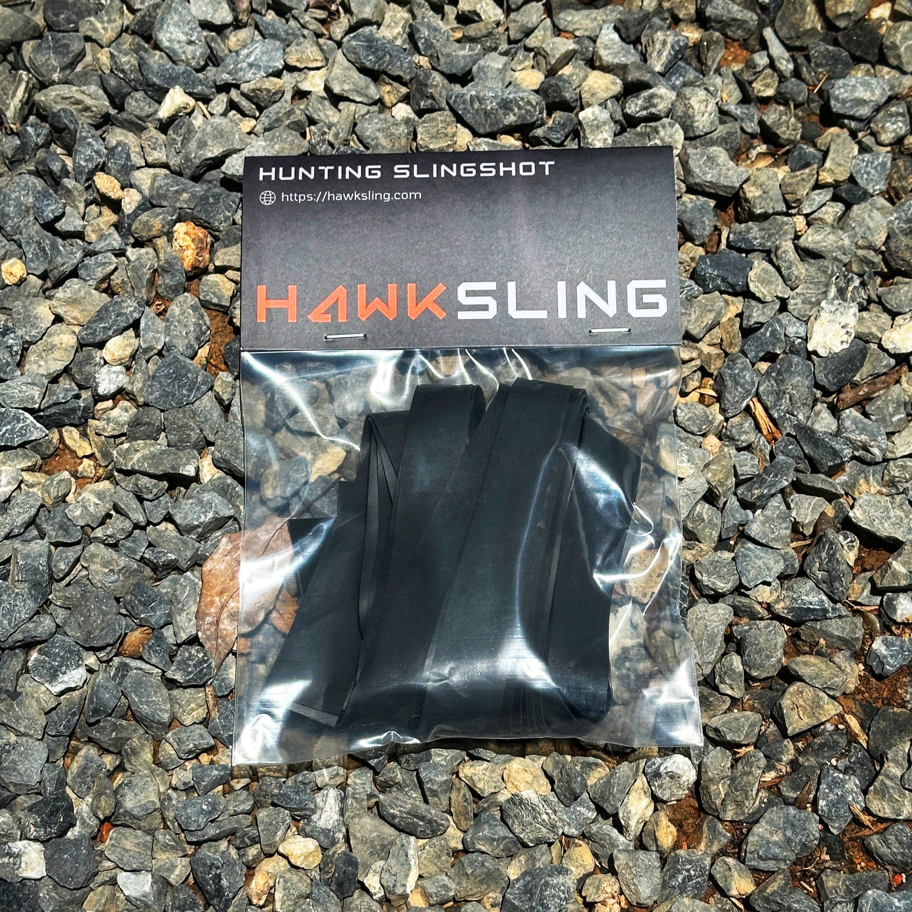 Wrist Rocket Slingshot Bands – 10-Pack 0.65mm Flat Bands Tapered 25mm→15mm for Outdoor Target Practice