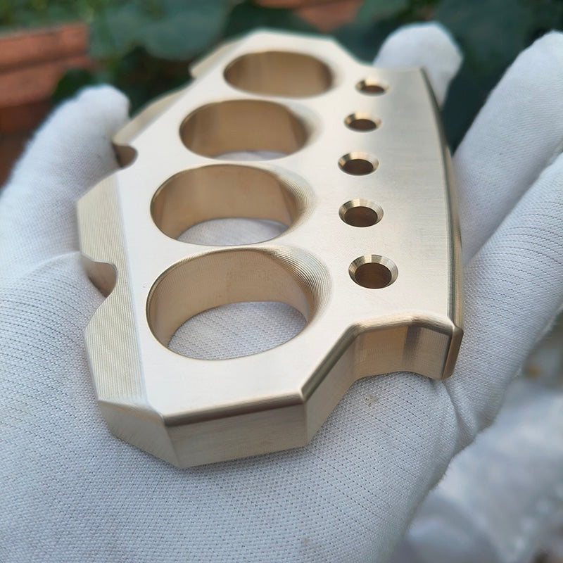 Four Knuckles H-59 Brass Ultra-Thick 15mm Four Finger Knuckle | Premium CNC 560g ...