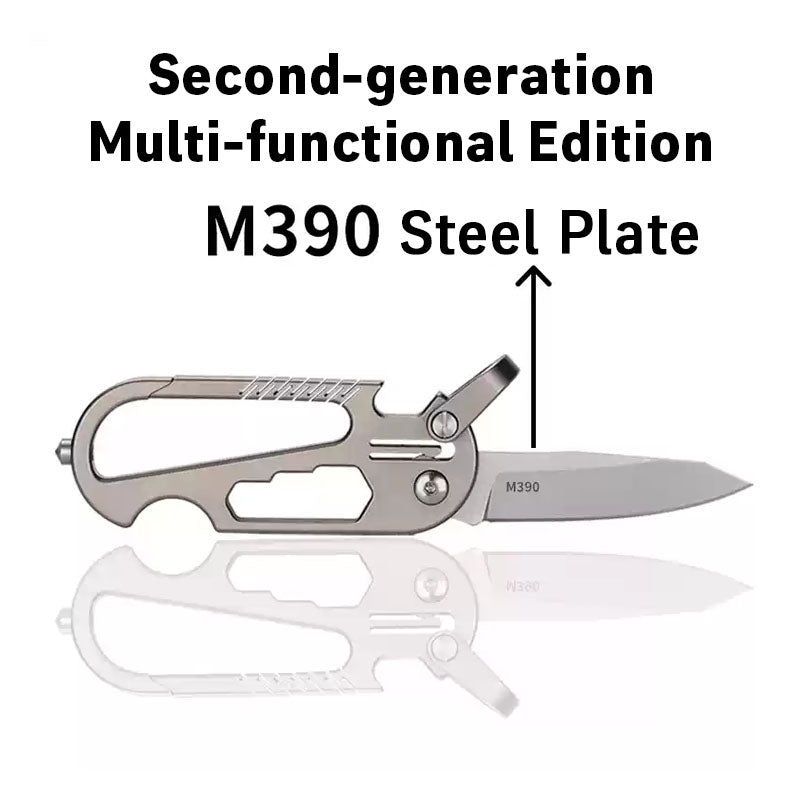 EdgeKey Titanium Multi-Function Keychain Knife | M390 or 8Cr13MoV Steel