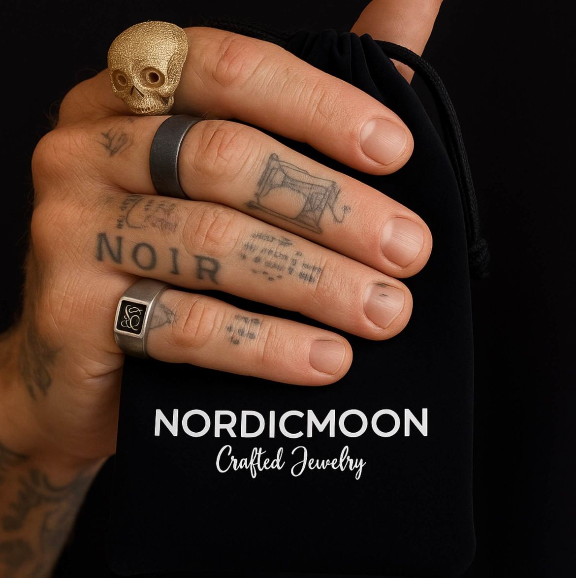 Skeleton Ring – Dark Mech Robotic Skull Gothic Hip Hop Biker Statement Ring