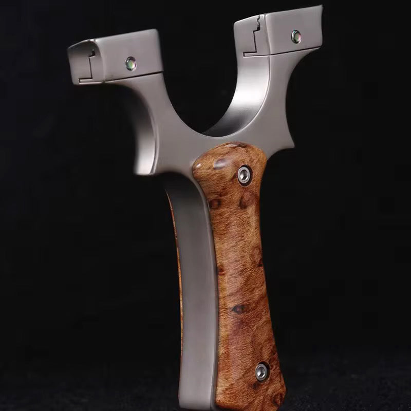 Tactical Slingshot – Stainless Steel Portable Lightweight Slingshot for Target Practice & Outdoor