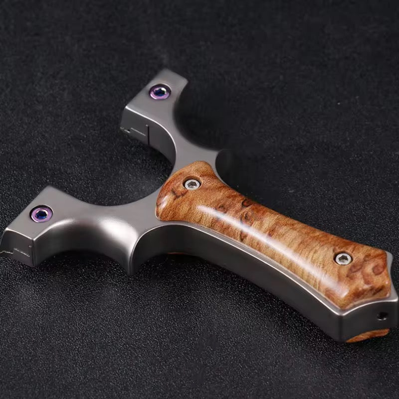 Tactical Slingshot – Stainless Steel Portable Lightweight Slingshot for Target Practice & Outdoor