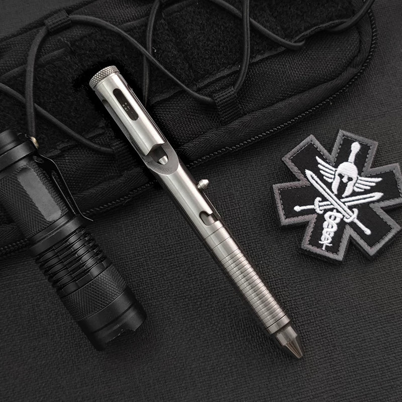 Tactical Pen Bolt Action – TC4 Titanium EDC Pen CNC Machined