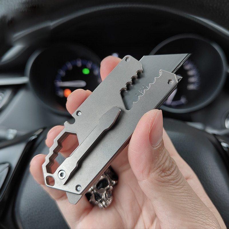 Wasp-Sting Tactical Knife | TC4 Titanium Quick-Change Blade | Multi-Tool EDC