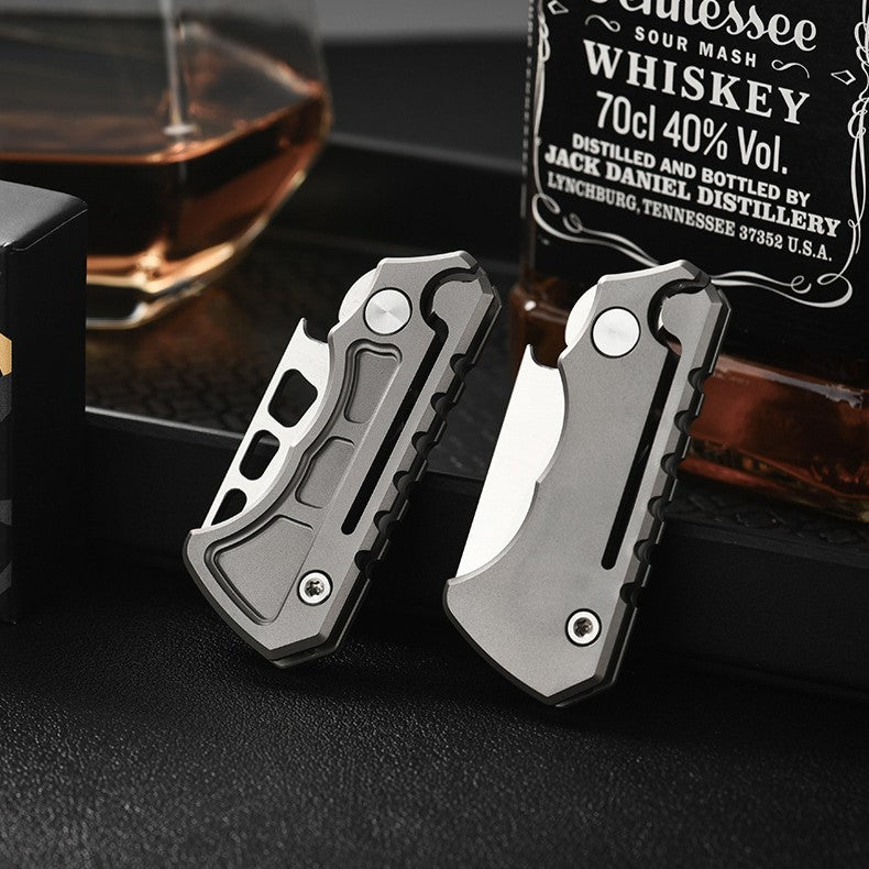 Titan Claw Mini EDC Folding Knife - 14C28N Steel & GR5 Titanium Handle