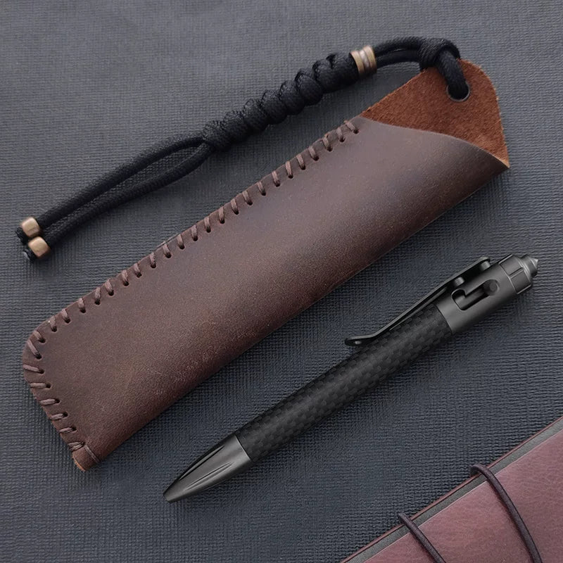 Tactical Pen Carbon Fiber Bolt-Action – Tungsten Steel Glass Breaker EDC Pen