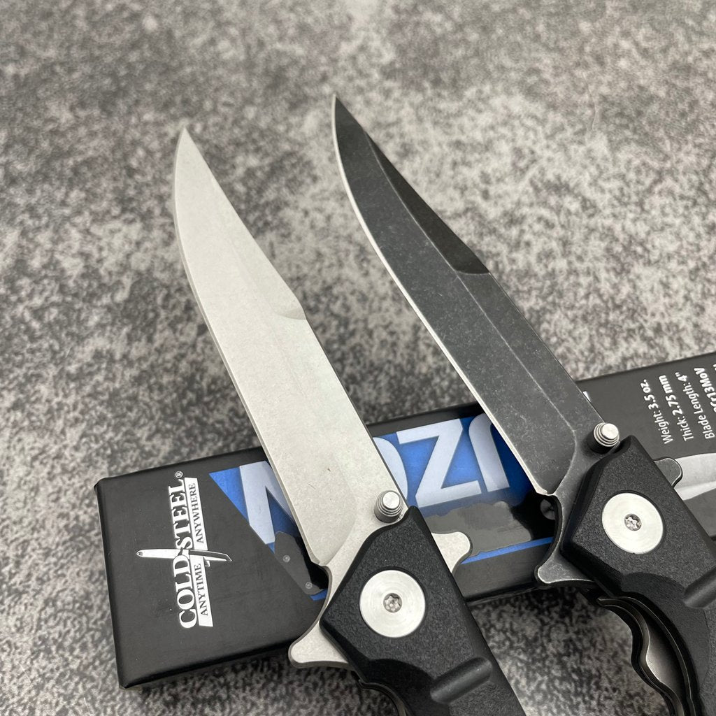 Large Folding Knife Clip Point GFN Handle Spring Lock Tactical Military EDC Outdoor