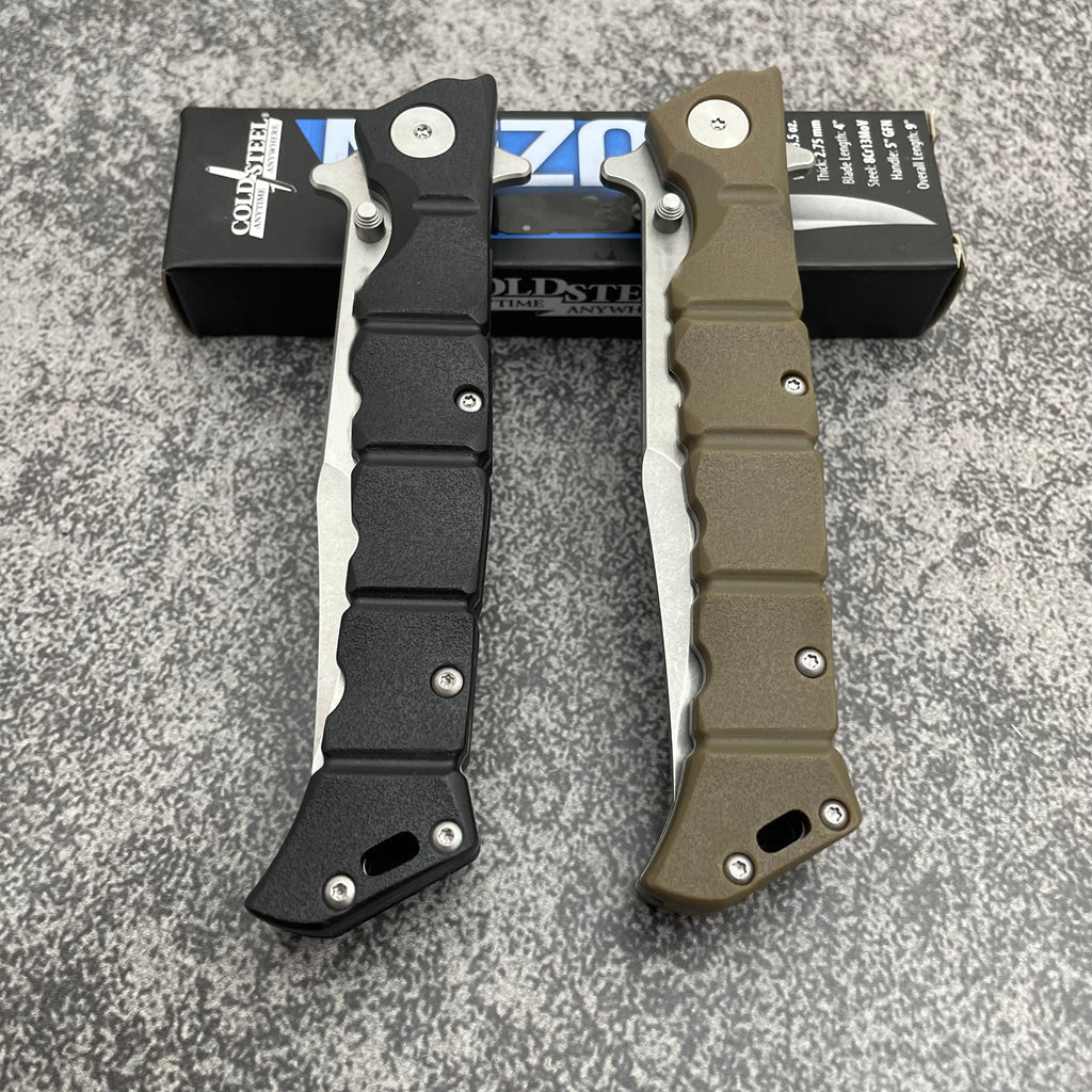 Large Folding Knife Clip Point GFN Handle Spring Lock Tactical Military EDC Outdoor