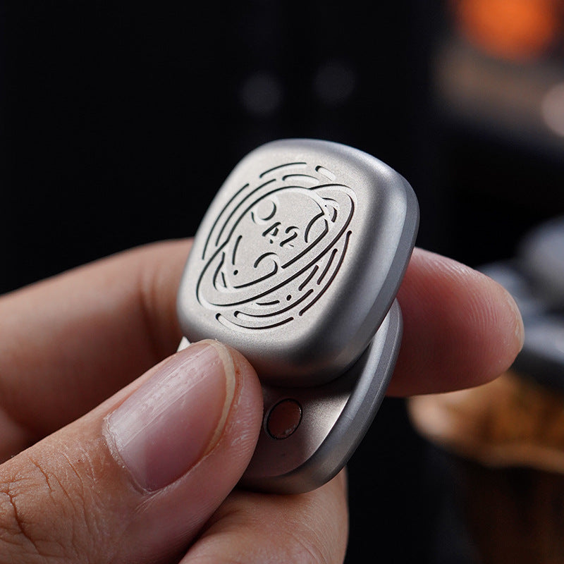 Cross-Lock Metal Push Fidget Slider | EDC Stress Relief Clicking Coin Toy