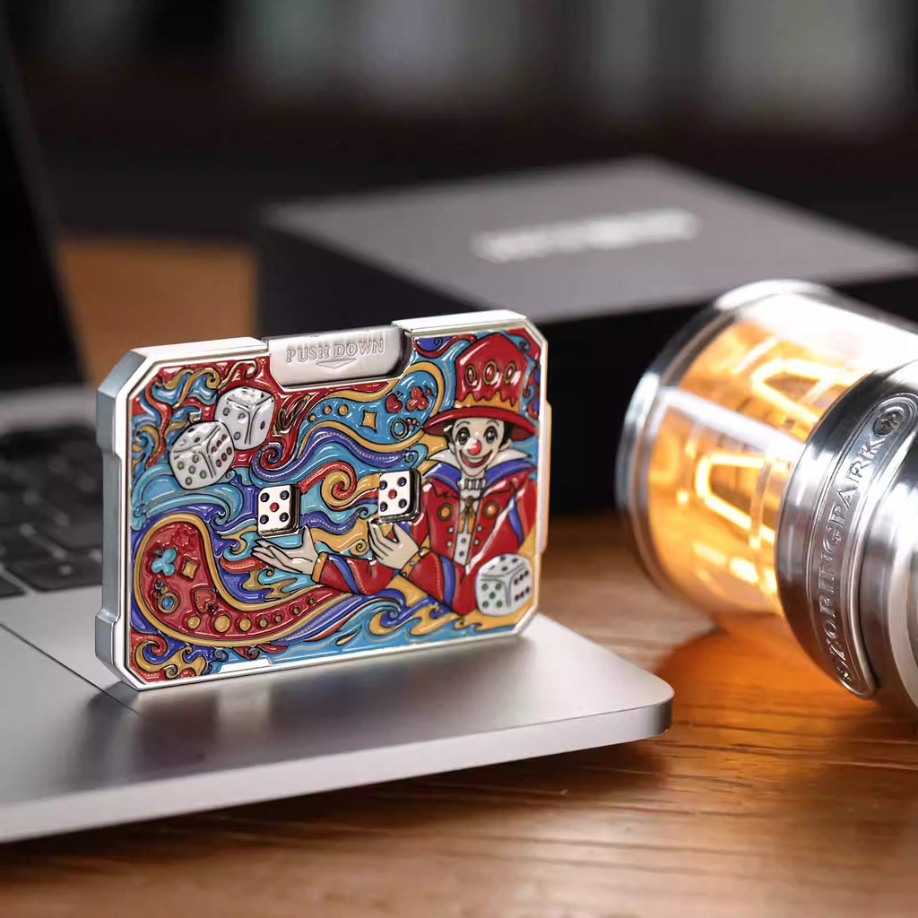 DiceMaster Pro Metal Mechanical Dice Game Fidget | Quick-Press Button System