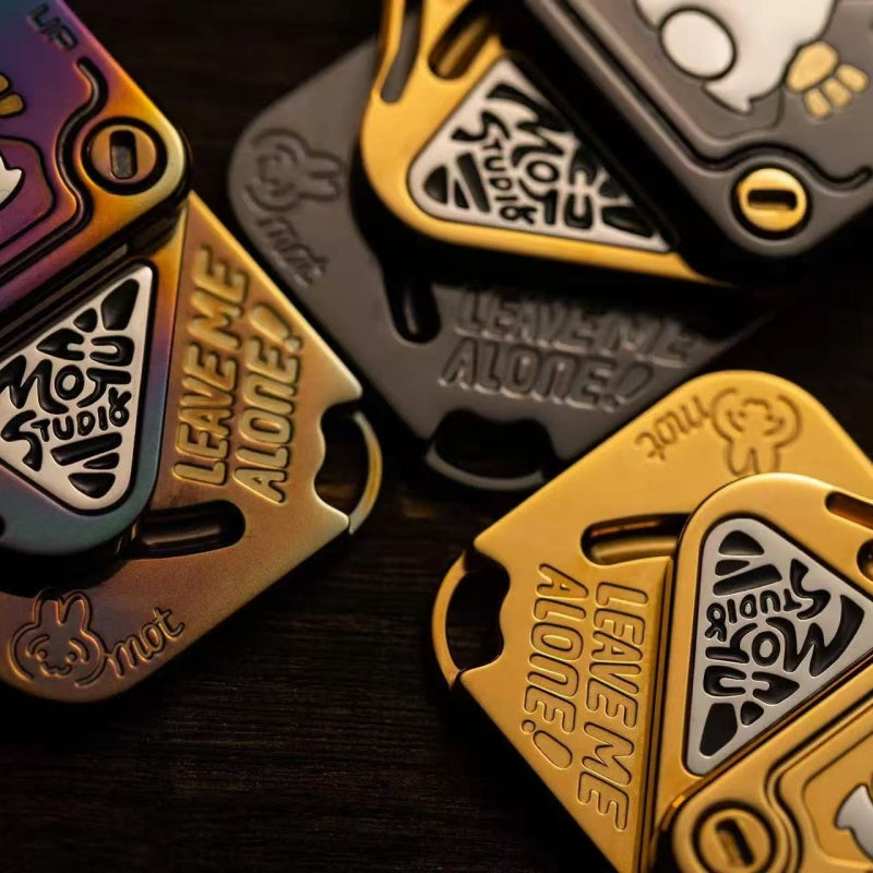 Polar Flash SNAP Magnetic Triple-Slide EDC Fidget - Titanium & Zirconium