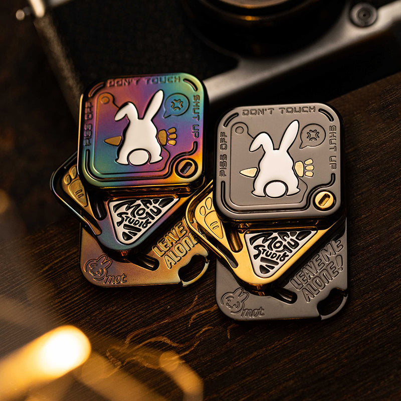 Polar Flash SNAP Magnetic Triple-Slide EDC Fidget - Titanium & Zirconium