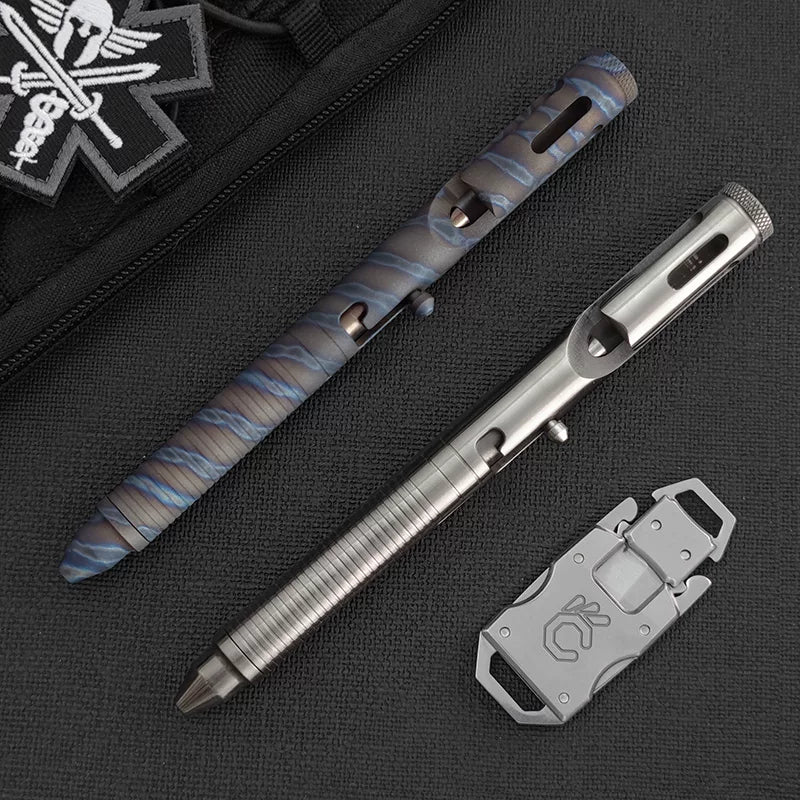 Tactical Pen Bolt Action – TC4 Titanium EDC Pen CNC Machined