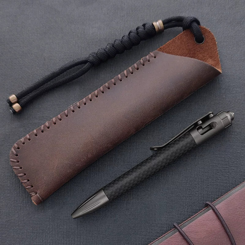 Tactical Pen Carbon Fiber Bolt-Action – Tungsten Steel Glass Breaker EDC Pen
