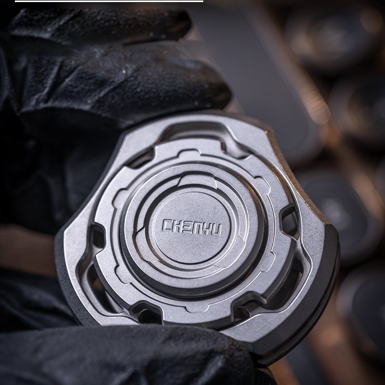 Titanium Compound Gyro Fidget Spinner - Multi-Axis Linkage Modular EDC Stress Relief