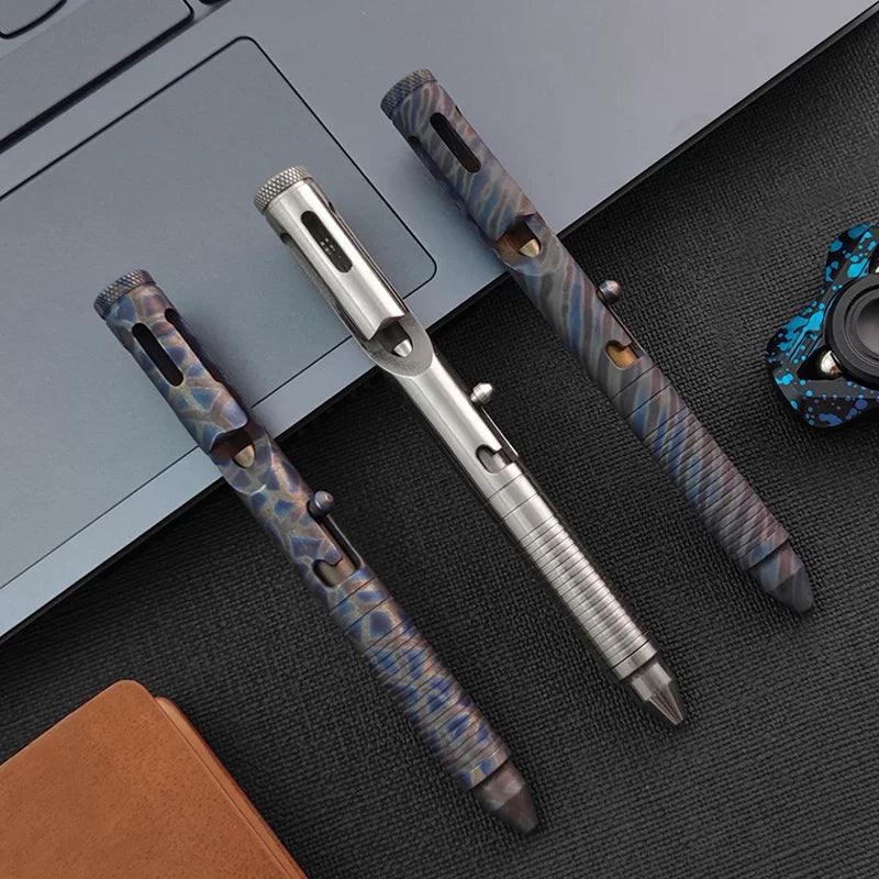 Tactical Pen Bolt Action – TC4 Titanium EDC Pen CNC Machined