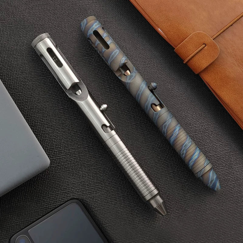 Tactical Pen Bolt Action – TC4 Titanium EDC Pen CNC Machined