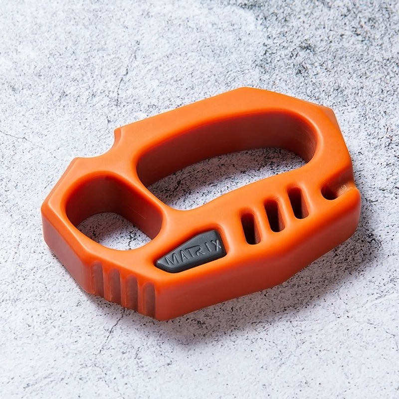 Orange Plastic Knuckle Duster - CARRY TOOLKIT EDC Gadgets