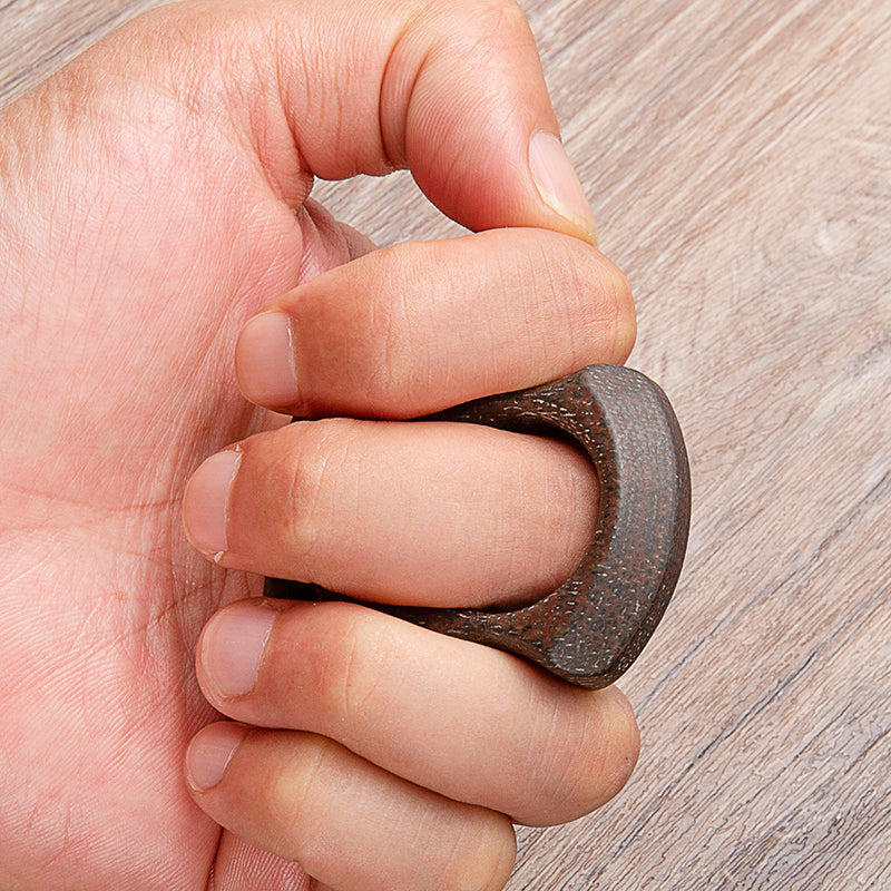 Micarta Single Finger Ring - 15mm Ultra Thick Coarse Textured Non-Metal